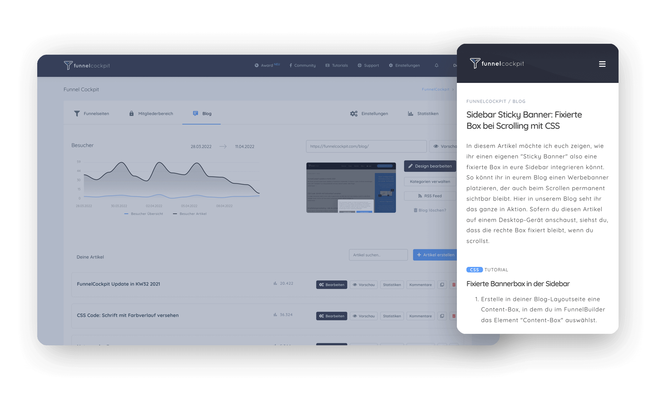 Tracke und optimiere